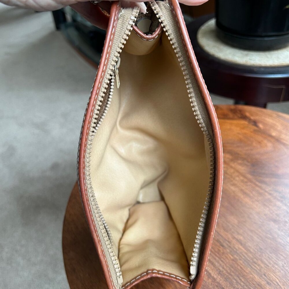CELINE MACADAM Clutch Vintage Tan Taupe👝 - Picture 7 of 10